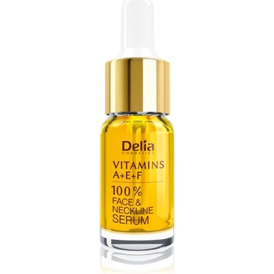 Delia Cosmetics Professional Face Care Vitamins A+E+F protivráskové sérum na obličej a dekolt 10 ml – Hledejceny.cz