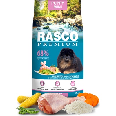 Rasco Premium Puppy & Junior Small 3 kg