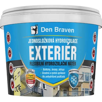 Jednosložková hydroizolace EXTERIÉR, 5 kg kbelík modrá