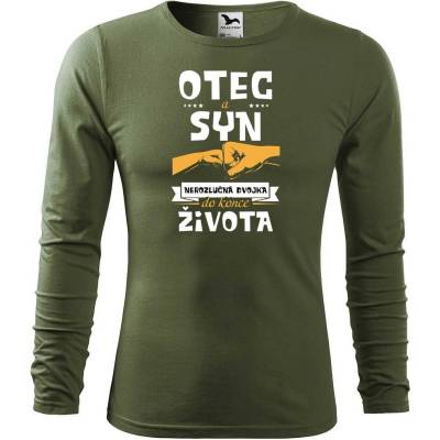 Dobrý Triko pánské bavlněné triko Nerozlučná dvojka Khaki – Hledejceny.cz