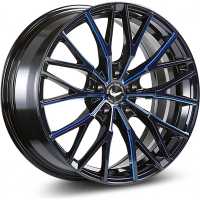 Barracuda Project THREE 8,5x19 5x112 ET43 gloss black flash blue