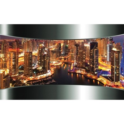 Preinterier FT4644 Fototapeta na stenu Dubaj v noci vlies 104cm x 70cm