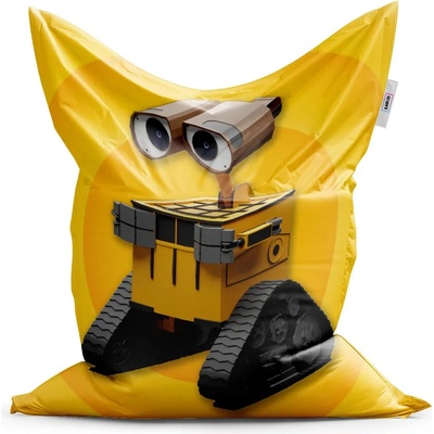 Sablio Sedací vak Wall-E robot Žlutý - 150x100 cm