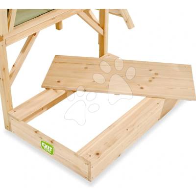 Exit Toys Pieskovisko z cyprusového dreva Wooden Sandpit s krytom 90*60 cm ET68056050