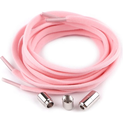 Prima-obchod Elastické samozavazovací tkaničky délka 100 cm, barva 4 starorůžová sv.