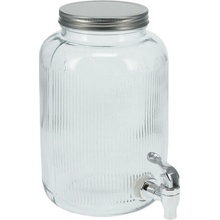 Excellent Houseware Skleněný džbán s kohoutkem, 4 l transparentní