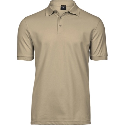 Tee Jays pánská polokošile Luxury Stretch Béžově hnědá