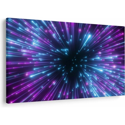 Obraz - Neonový prostor, jednodílný 120x80 cm