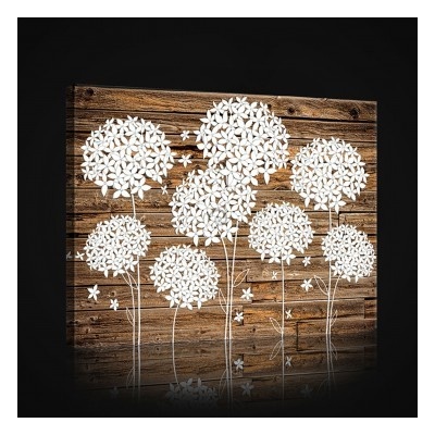 Obraz na plátne obdĺžník - OB0996 - Biele kvety 100cm x 75cm - O1