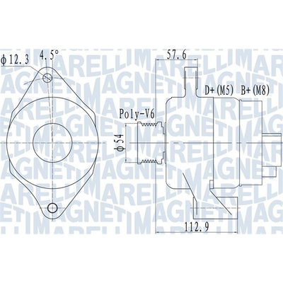 MAGNETI MARELLI generátor 063732050010