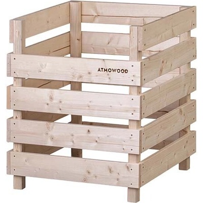 Atmowood dřevěný kompostér otevřený nahoře 60 x 60 x 70 cm