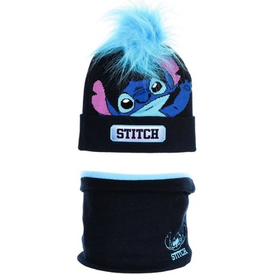 Lilo & Stitch SOUPRAVA KULICH A NÁKRČNÍK LILO A STITCH tmavě modrá