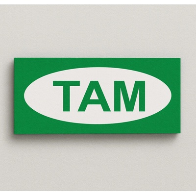 Traiva s.r.o TAM Verze: Samolepka 90 x 50 mm tl. 0.1 mm - Kód: 03210