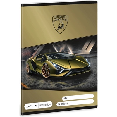 ARS UNA Zošit kockovaný A5 LAMBORGHINI