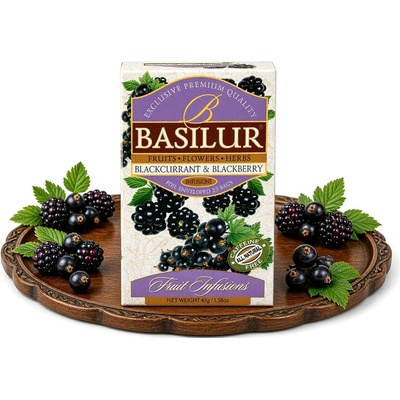 Basilur Fruit Blackcurrant & Blackberry 20 x 1,8 g