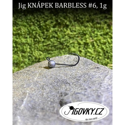Jigovky.cz Jigové hlavičky Knápek Barbless vel.6 1g 5 ks