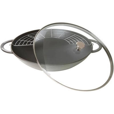 Staub Wok se skleněnou poklicí 37 cm