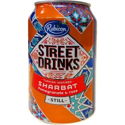Rubicon Granátové jablko A Růže Neperlivý Džus Sharbat Pomegranate and Rose 330 ml