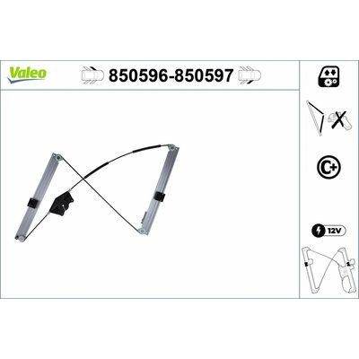 VALEO Zvedací zařízení oken 850596