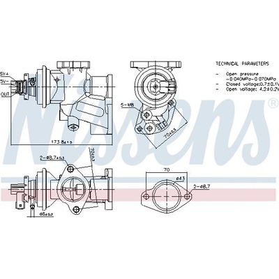 AGR - Ventil NISSENS 98475 98475