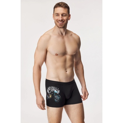 Cornette Tattoo pánské boxerky 280 215 iron wheels černé – Hledejceny.cz