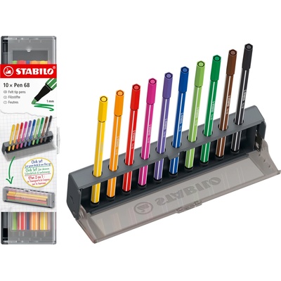 Stabilo Pen 68 10 ks Click Set