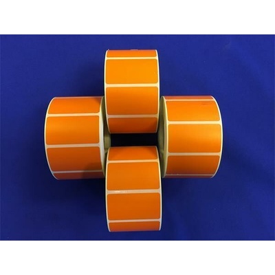 Label, termo, 25×45 mm, 1000 label/roll, oranžová