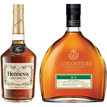 Hennessy VS + Claude Chatelier VS 40% (set 1 x 0.7 L, 1 x 0.7 L)