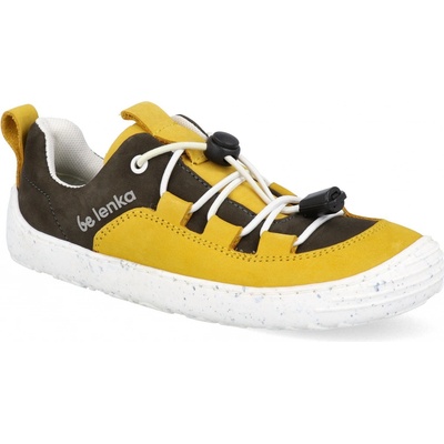 BeLenka detské barefoot tenisky Be Lenka Xplorer yellow & olive black