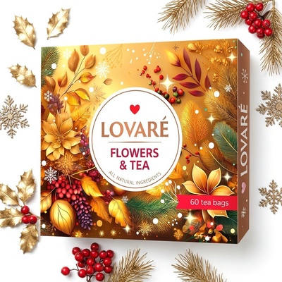 Lovaré Winter Kolekce čajů Portfolio Flowers & Tea 60 ks
