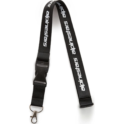 Šňůrka na krk Popruh na klíče LINEAR, ALPINESTARS (černá bílá)