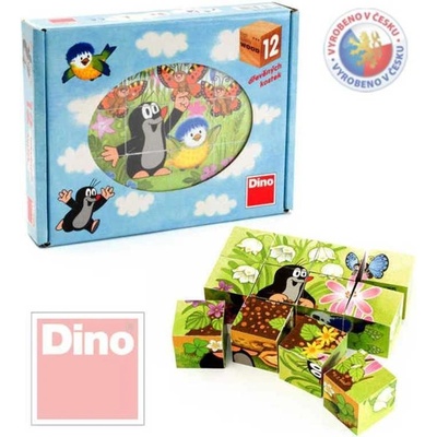 Dino kostky krtek a ptáček 12 kostek – Hledejceny.cz