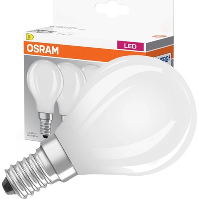 Osram Sada LED žiaroviek kvapka, 5,5 W, 806 lm, neutrálna biela, E14, 3 ks