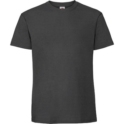 Fruit of the Loom pánské triko 61 422 0 Light Graphite Solid