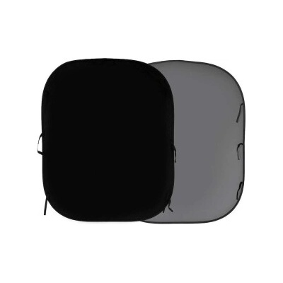 Manfrotto Plain skladacie pozadie 1.5 x 1.8m Black/Mid Grey (LB56GB)