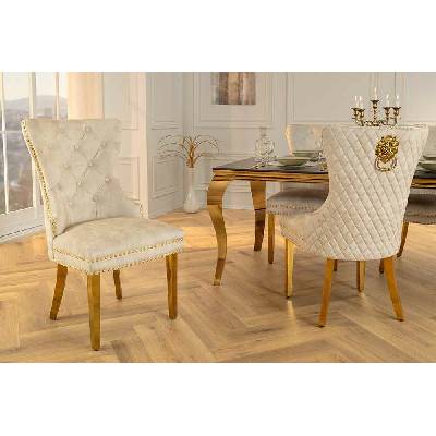 LuxD Queen Levia hlava béžový zamat