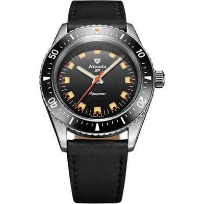 Nivada Grenchen Aquamar Black - Black Leather – Hledejceny.cz