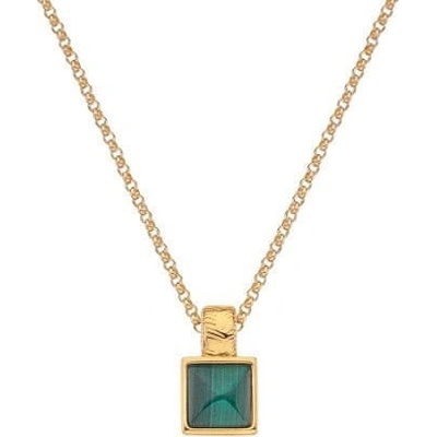 Hot Diamonds Pozlátený náhrdelník s malachitom a diamantom jac jossa hope DP844