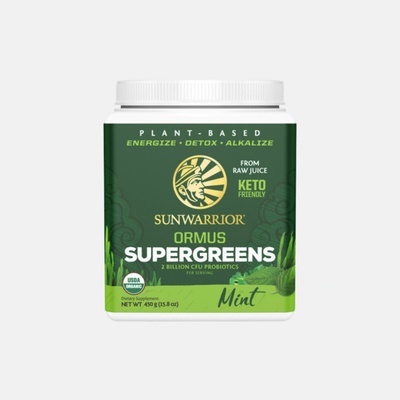 Sunwarrior Ormus Super Greens BIO mátový 225 g