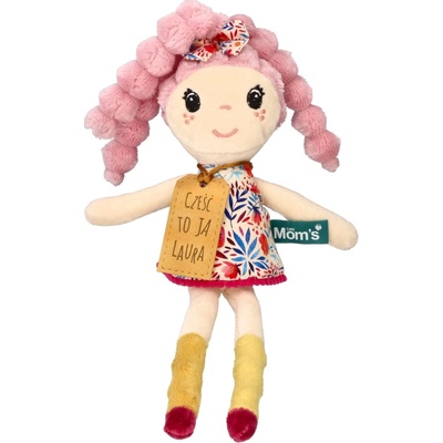 Hencz Toys Měkká hadrová LAURA s růžovými vlásky