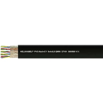 Helu 27101-100 plochý kábel 20 x 0.50 mm² + 20 x 0.50 mm² 100m čierna