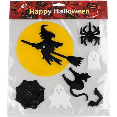 Stoklasa Gelové samolepky Halloween / čarodějnice Žlutá čarodějnice