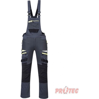 PortWest DX4 pracovní laclové kalhoty tmavá břidlice
