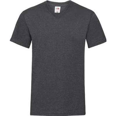 Fruit of the Loom pánské triko 61 066 0 Dark Grey Heather