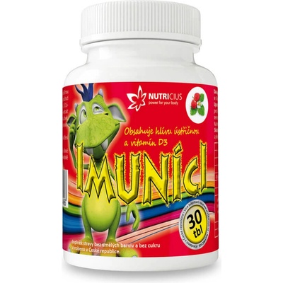 Nutricius Imuníci Hlíva ústřičná s vitaminem D pro děti 30 tablet