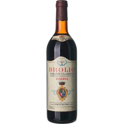 Brolio Chianti Riserva suché červené 1977 0,75 l (holá láhev)