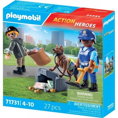 Playmobil 71731 Policejní pátrání se psem