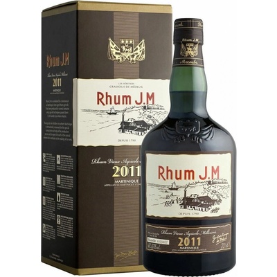 Rhum J.M Millésime 2011 Très Vieux Martinique rhum agricole 41,87% 0,7 l (holá láhev)