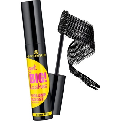 Essence Get Big Lashes Volume Boost řasenka Black 12 ml
