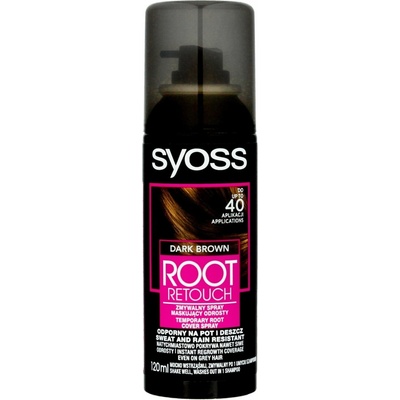 Syoss Root Retoucher tmavě hnědý sprej na odrosty 120 ml
